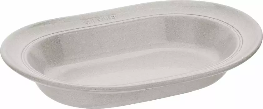 Тарелка staub 25 см, карри, овальная тарелка, керамическая, подходит для использования в микроволновой печи, японская керамическая тарелка Oval Campagne [Авторизованный продукт] 40508-030