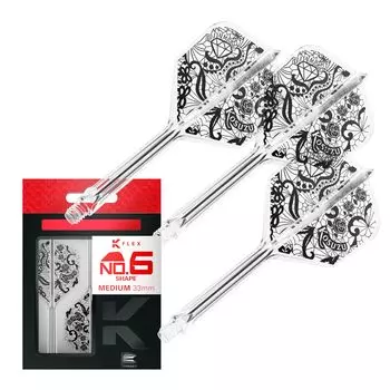 Target Japan DIAMOND FLIGHT Shape Kosuzu Flights and Shafts Clear shape design Shaft and flight integrated design 3 pieces Professional darts чистый