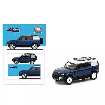 tarmac works 1/64 land rover defender 110 blue Tarmac Works Defender mini car [product]