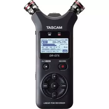 TASCAM DR-07X USB аудио интерфейс стерео линейный PCM рекордер портативный рекордер USB микрофон Youtube ASMR 24 бит 96 кГц высокое разрешение