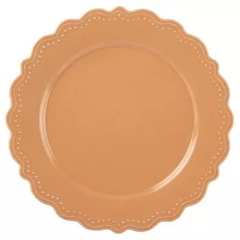 Tatara Plate Pasta Plate Orange Tableware 23cm Safe One Plate Embossed Dot Relief Frill Mino Ware 191063 Microwave/Dishwasher