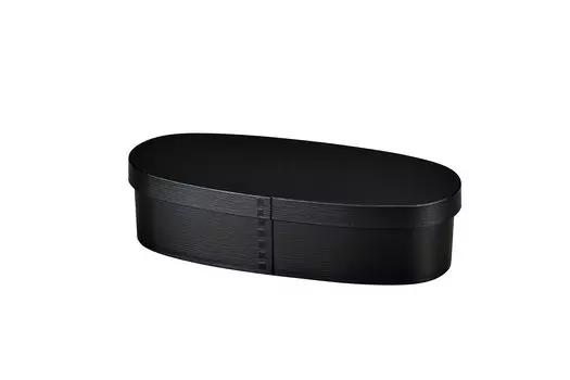 Tatsumiya Magewappa Monotone Slim Single Tier Bento Matte BK W21 30353 Размер приблизительный. Д9.3 Н5.5