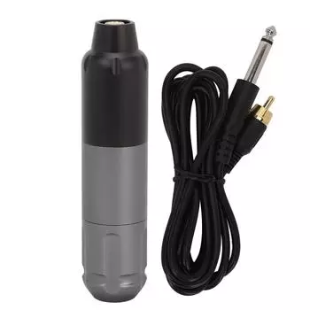 Тату-машинка с разъемом RCA для тату-машинки, картридж для тату-машинки с зажимом для тату-машинки, серый серый