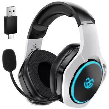 Tatybo Gaming Headset Gaming Headphones USB Wireless Wired 3WAY PS4 PS5 Switch Gaming Headset Headset Headphones with Microphone Wireless Headset ENC Noise