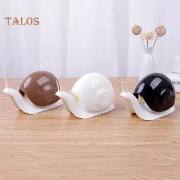 TB Snail Shape Press Type Дозатор жидкого мыла для дома, ванной комнаты, шампуня, лосьона белый