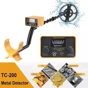 TC-200 Underground Metal Detector IP68 Waterproof Gold Detector Height Adjustable Treasure Hunter Precise Positioning Pointer жёлтый