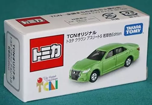 TCN Original Tomica No.002 Toyota Crown Athlete S светло-зеленая версия