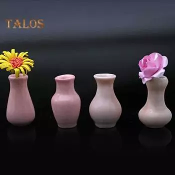 TDStore 4 шт./компл. 1/12 мини-цветочный горшок бонсай сказочный садовый орнамент кукольный домик модель игрушки розовый