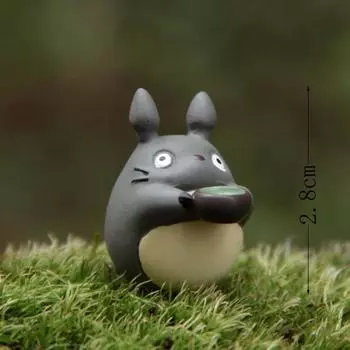 Tea Cartoon Cute Drinking Totoro Mini Model For Micro Landscape Prop Decoration