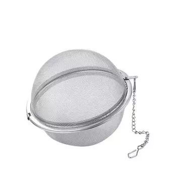 Tea Spice Strainer Seasoning Ball Silver Reusable Herbal Ball Tea Spice Strainer Stainless Mesh Tea kettle Locking Tea Filter