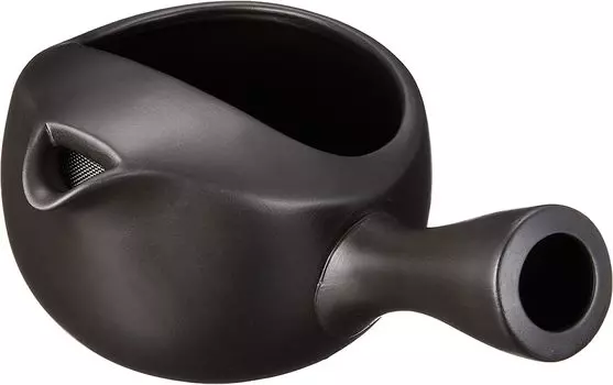 Teapot without lid Teapot black mud Earthenware Japanese Commercial (flat) [280cc] [Restaurant, Inn, tableware, Restaurant, use, Tableware, Tableware]
