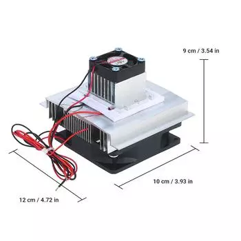 TEC Electron Semiconductor Холодильный охладитель Охлаждающая пластина DIY Радиатор Местное охлаждение Маленький чёрный
