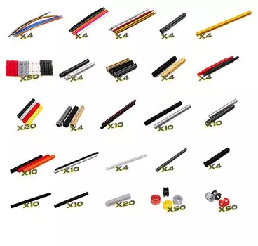 Technic Parts Lego Blocks Pin Lift Arm Beam Axle Panel Car Building Blocks Совместимость с MOC 312PCS