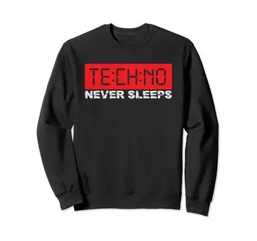 Techno Never Sleeps Techno Rave Rave Quote Смотреть тренер