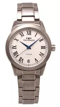 [Technos] Часы Date Titanium T9B56IW мужские серебристые