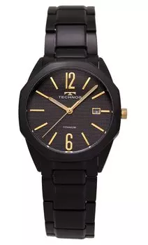 [Technos] Часы мужские черные Date Titanium T9B51BB