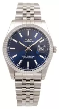 [Technos] Date Watch T6C10SN Men s Silver