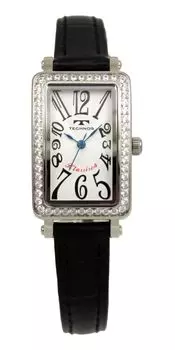 Technos Pave Watch T9935SS Black Women s белый