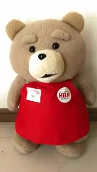 TED My Big Fluffy Apron Plush Extra Large 48cm Toy, бежевый