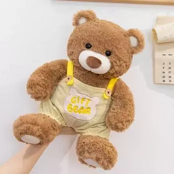 Teddy Chef Plush Bear And Wearing Overalls To Design Dolls Bear Suitable Kid For Overall,35cm