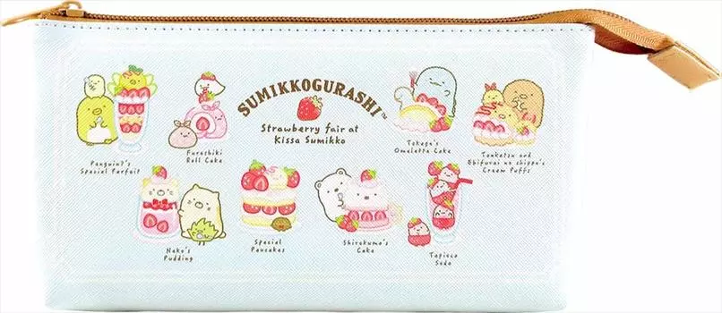Tees Factory 3P Multi Pouch Sumikkogurashi Strawberry Fair 4 x 20 x в форме лодки 10,7 см SG-5533591IF