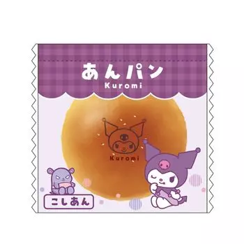 Tees Factory Sanrio Characters PeriPeri Mini Letter Retro Pan Series Kuromi H9 x W или меньше 9,7 см SR-5543521KU