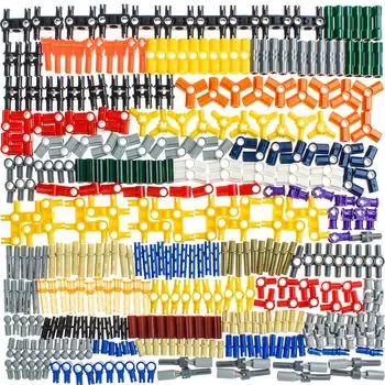 TEESE 370 деталей Technic Pin Axle Connector Universal Joint Bushing Block Set, совместимый с деталями Lego Technic, для MOC Technic Project Bulk