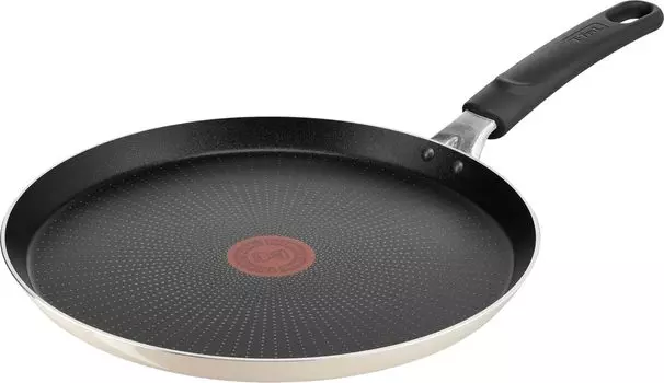 Tefal Crepe Shallow For Gas Fire Free of Healthy Substances such as French Beige B68811 Сковорода, 27 см, для блинов, только с покрытием PFOA, антипригарным, долговечным Bon бежевый