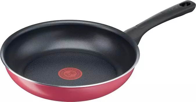Tefal Frying For Gas Fire Free of Healthy Substances such as Red Frying Red B55905 Pan, 26 см, Only, PFOA, Antiprigaring, Longlife Cranberry Pan красный