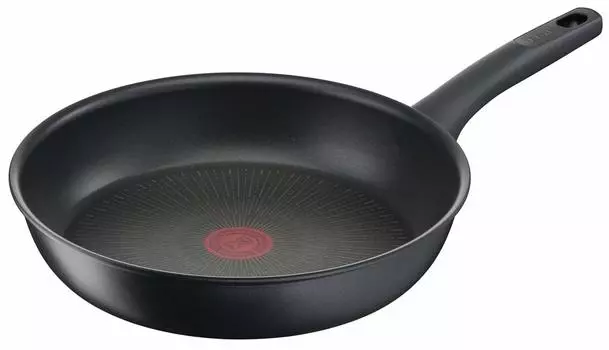 Сковорода Tefal 28 см IH Gas Fire Не содержит вредных веществ, таких как и твердый титан Неограниченная жарка Черный G26506 Совместимость, PFOA, антипригарное покрытие чёрный