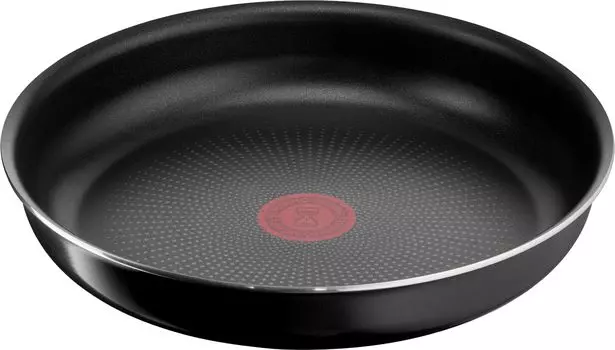 Сковорода Tefal со съемной ручкой для газового огня, не содержащая токсичных веществ, таких как Neo Hard Titanium Intense Frying Black L43805, 26 см, только PFOA, чёрный