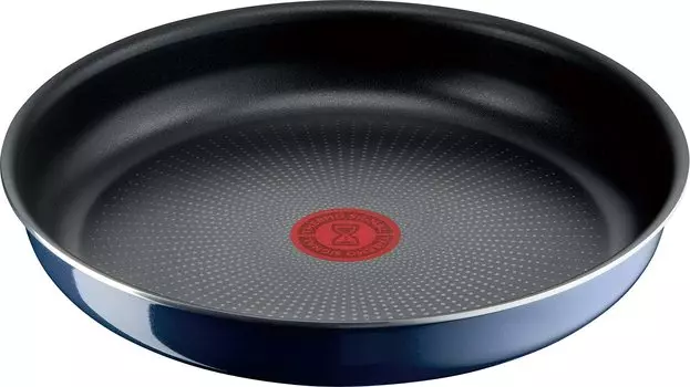 Сковорода Tefal со съемной ручкой для газового огня, не содержащая опасных веществ, таких как Neo Royal Blue Intense Frying Blue L43705, 26 см, только, PFOA, синий