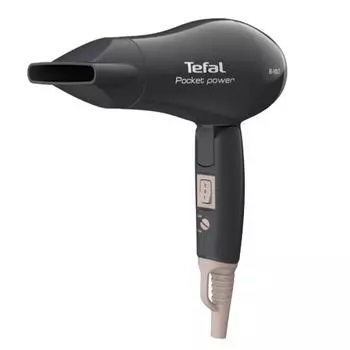 Tefal HV1720 Pocket Powerful Fast Ultra Compact Фен 2-скоростной 1200 Вт Черный