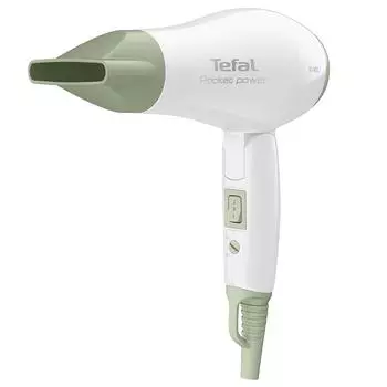Tefal HV1721 Ультракомпактный дорожный мини-фен Мощный быстрый 2-скоростной 1200 Вт Белый