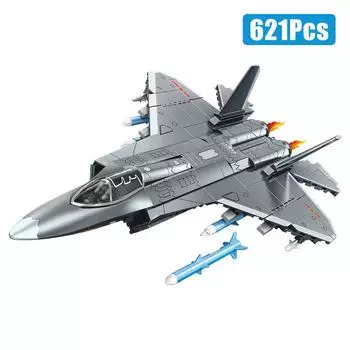 Технические 621 шт J35 корабельный самолет модель строительные блоки военный самолет с пилотом MOC кирпичи игрушки дети взрослые подарки