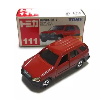 Текущий товар томика № 111 мини-автомобиль CR-V красный черный лист 2F колесо красная коробка логотип синий текст сделано в Китае