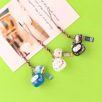 Телефонный шнурок с мультяшным брелоком, подвеской-колокольчиком, подвеской в виде счастливого кота, уникальный ремешок для телефона в виде счастливого кота для девочек style 5