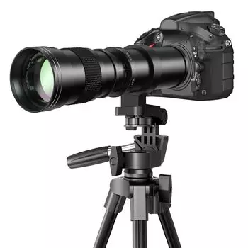 Телеобъектив Lightdow с переменным фокусным расстоянием для Canon Объектив для Canon EOS Kiss X10i X10 X9i X9 X8i X7i X6i X5 X4 X3 X2 X90 X70 90D 80D 70D 60D Объектив SLR 420-800 мм
