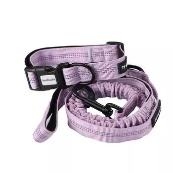 Telescopic traction rope Large dog rope P rope does not restrain the hand Dopamine walking dog rope Anti-bite and explosion-proof лиловый