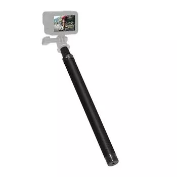 TELESIN TE-MNP-117, 1,16 м/3,8 фута, селфи-палка из углеродного волокна, регулируемая удлинительная штанга с 1/4 дюйма чёрный
