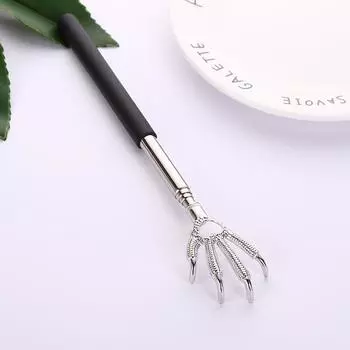 Телескопическая чесалка для спины Eagle Claw, массажер для спины из нержавеющей стали, чесалка для тела