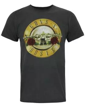 Темно-серая футболка унисекс Amplified Guns N Roses Drum S