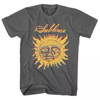 Темно-серая футболка унисекс Sublime Yellow Sun Slim Fit S