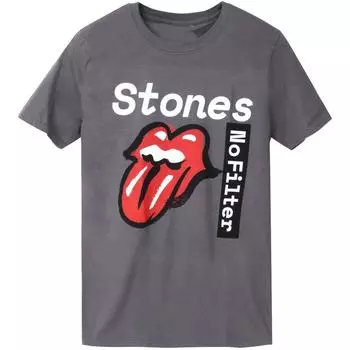 Темно-серая футболка унисекс The Rolling Stones No Filter Tour 2018 S