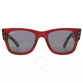 Темно-серые квадратные солнцезащитные очки унисекс Ray Ban Mega Wayfarer на биологической основе RB0840S 6679B1 51