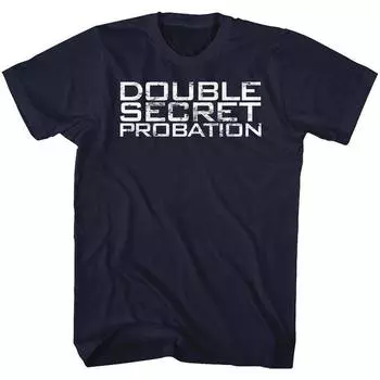 Темно-синяя футболка унисекс Animal House Double Secret Probation S