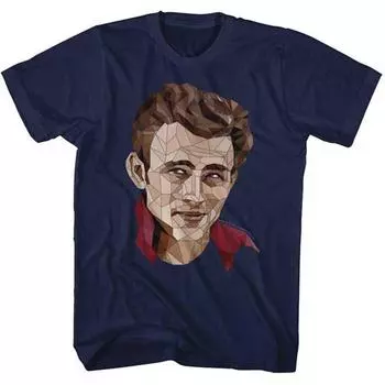 Темно-синяя футболка унисекс James Dean Polygon S
