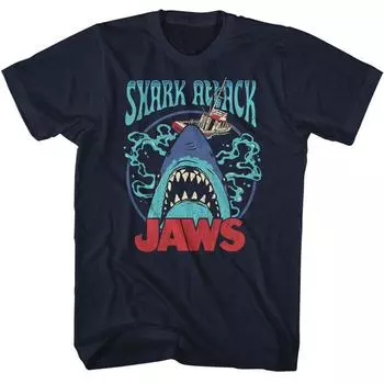 Темно-синяя футболка унисекс Jaws Jaws Swirly Water S