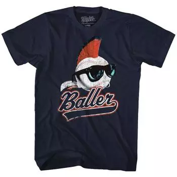 Темно-синяя футболка унисекс Major League Baller S