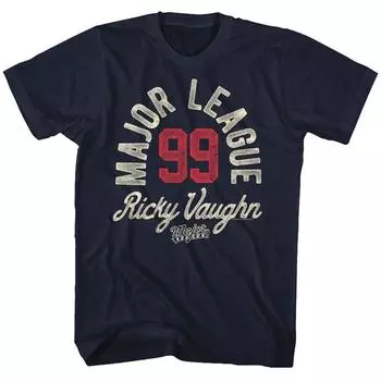 Темно-синяя футболка унисекс Major League Ricky Vaughn S